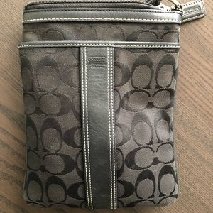 Coach Black Crossbody Bag with Outside Pocket